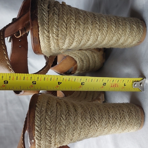 MIA platform faux leather burlap heels, 7.5 - Picture 8 of 12